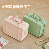 新款 14寸复古化妆箱行李箱男女14寸小型旅行箱伴手礼盒收纳包礼盒