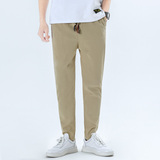 抽绳春季休闲裤男风大码韩版复古小脚长裤子A266-1-K62-P40，男装休闲裤，电商A266-1