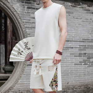 刺绣休闲运动套装男风纯色一套A266-1-TZ3358-P46特批控78图片