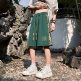夏季刺绣拼接五分裤男风短裤中裤潮流A266-1-KZ707-P25特批，男装牛仔裤，电商A266-1