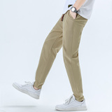 抽绳春季休闲裤男风大码韩版复古小脚长裤子A266-1-K62-P40，男装休闲裤，电商A266-1