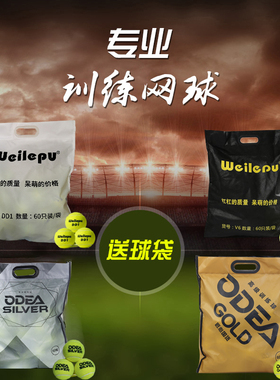 Odear欧帝尔网球 V6 DD1 DD2 DD3 DD8 高弹耐磨训练网球 袋装60个