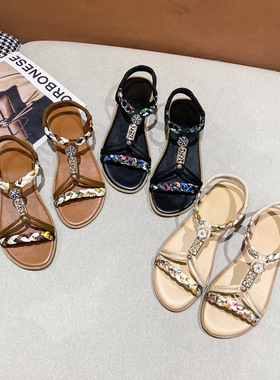 Summer flat sandals shoes for women sand girls Casual New 鞋