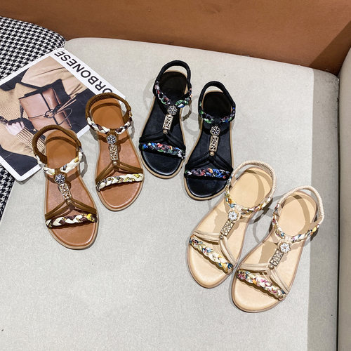 Summer flat sandals shoes for women sand girls Casual New 鞋