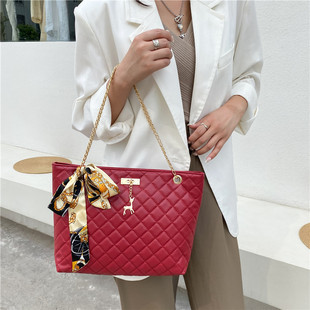 Handba New Fashion Shoulder 2023 Leather Plaid Bag Ladies
