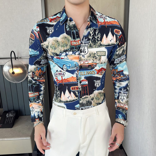 香港直邮男士长袖衬衫