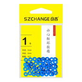 仓吉O型圈开口8字环连接器卸力开口转环胶圈线组橡胶圈垂钓小配件