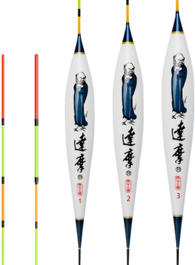 达摩野钓高灵黑坑正钓孔雀羽浮漂