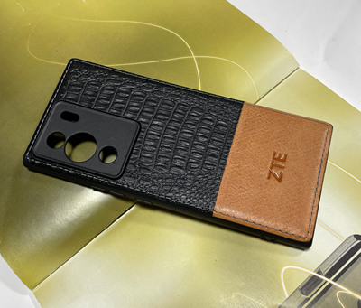 中兴天机a41ultra保护壳真皮套