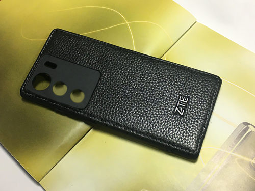 中兴天机Axon50Ultra手机壳真皮