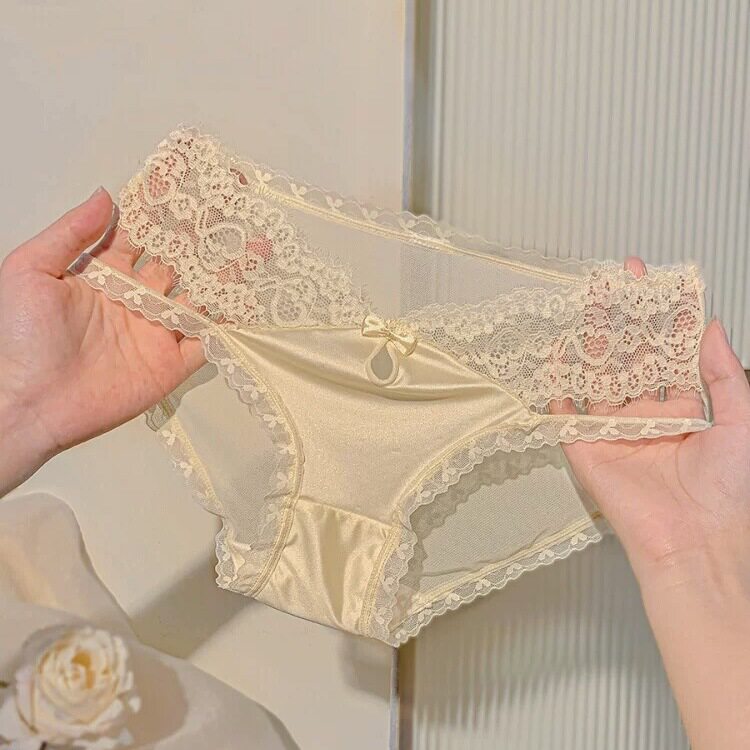 法式女生性感镂空纯欲风蕾丝内裤图片