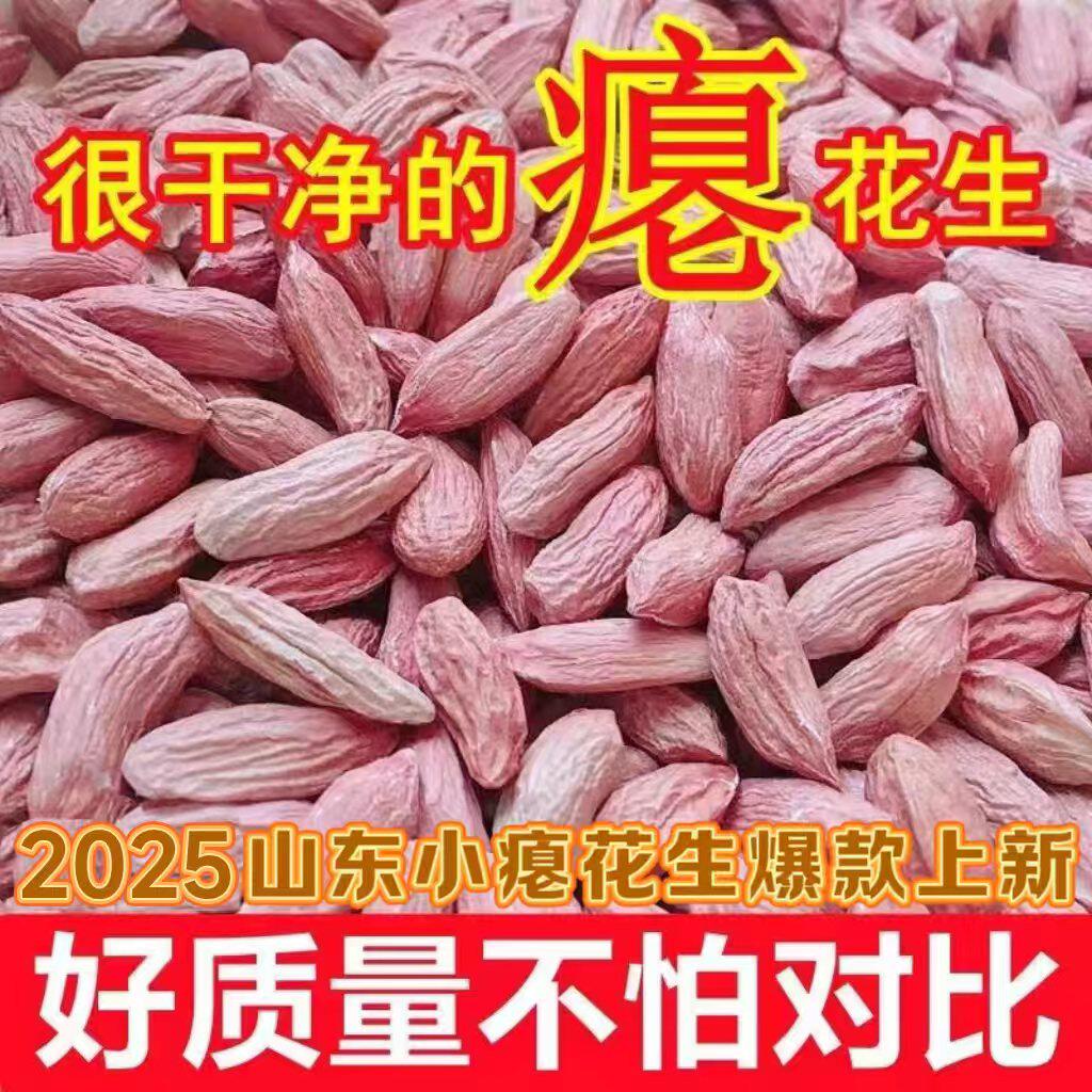 2025山东新瘪花生米生 新小瘪子花生零食花生米生罐装新