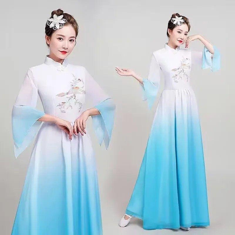古典演出服扇子民族舞服装秧歌服