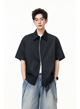 翻领聚酯纤维标准开衫时尚都市衬衫