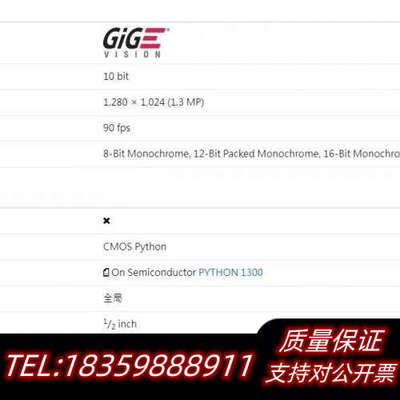 Imaging/映美精 DMK 33GP1300  1..询价