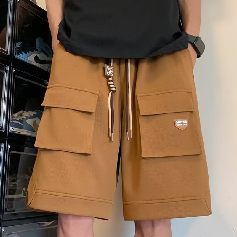 短裤男装夏季美式复古潮牌ins休闲宽松外穿大码百搭五分中裤子