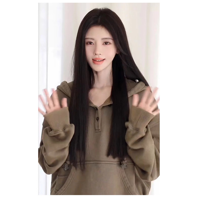 鞠婧祎同款复古秋冬加绒纯色连帽纽扣宽松男女宽松ins纯棉卫衣潮