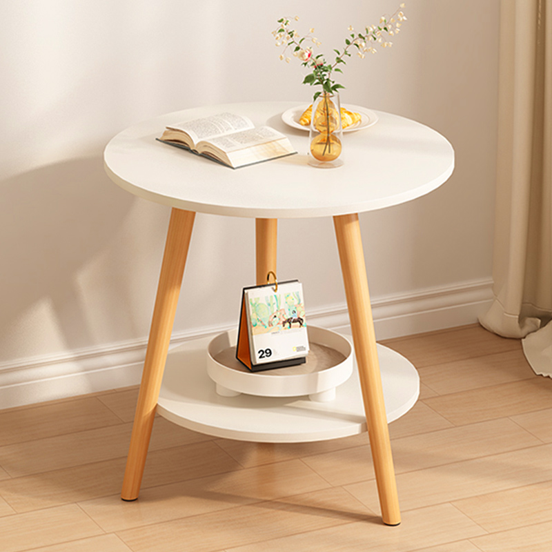 弘樾北欧风双层茶几小圆桌