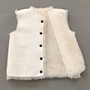 100%纯羊皮内胆男女羊毛马甲冬皮毛一体保暖整皮羊毛坎肩背心马夹