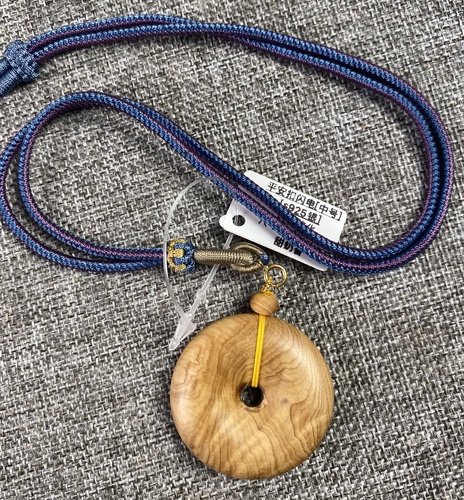 【平安扣】北太行崖柏平安扣吊坠男女款毛衣链挂件转运保平安项坠