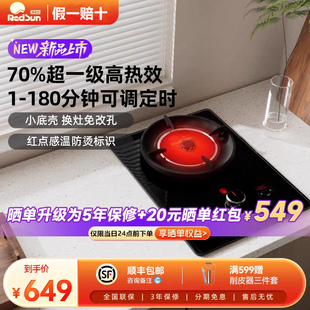 红日红外线燃气灶煤气灶免改孔天然气液化气灶猛火定时单灶 EX03B