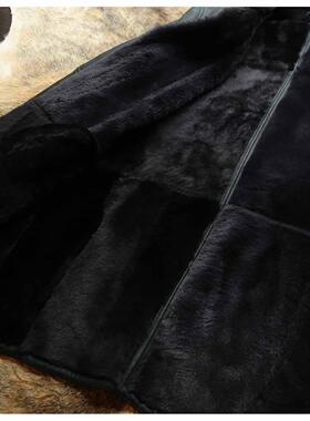 意大利制 1990s暗夜都市猎人意式优雅羊皮毛一体