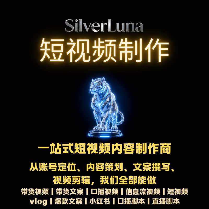 短视频制作剪辑vlog口播信息流代剪辑小红书爆款种草产品视频
