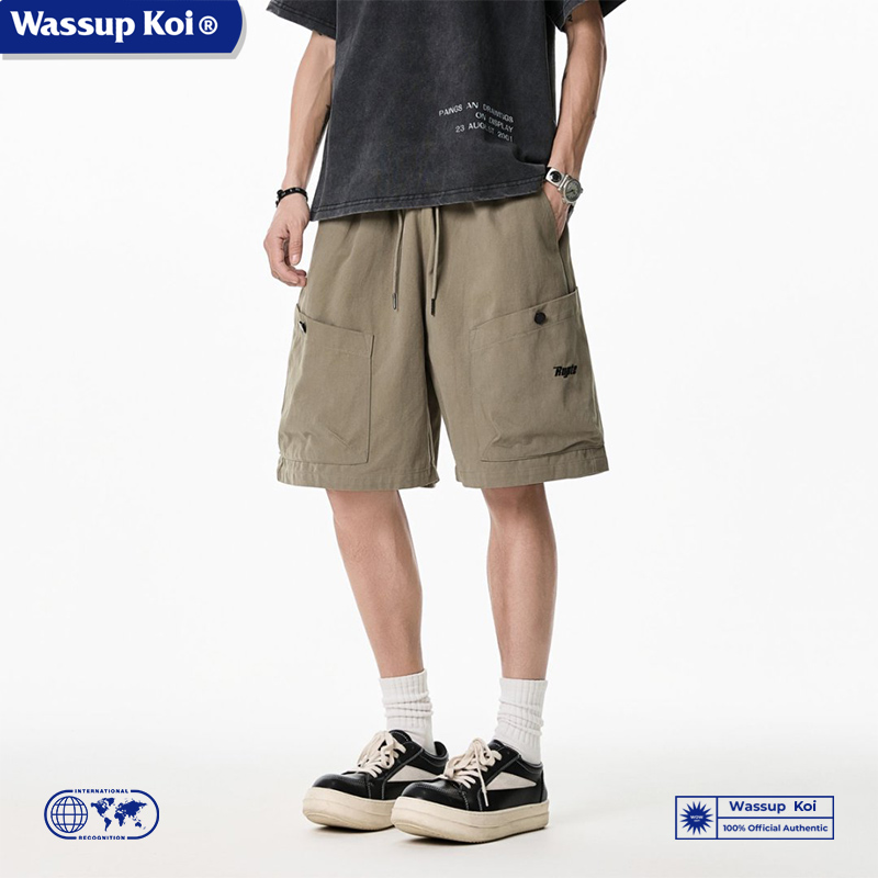 WASSUPKOI多口袋复古工装短裤男
