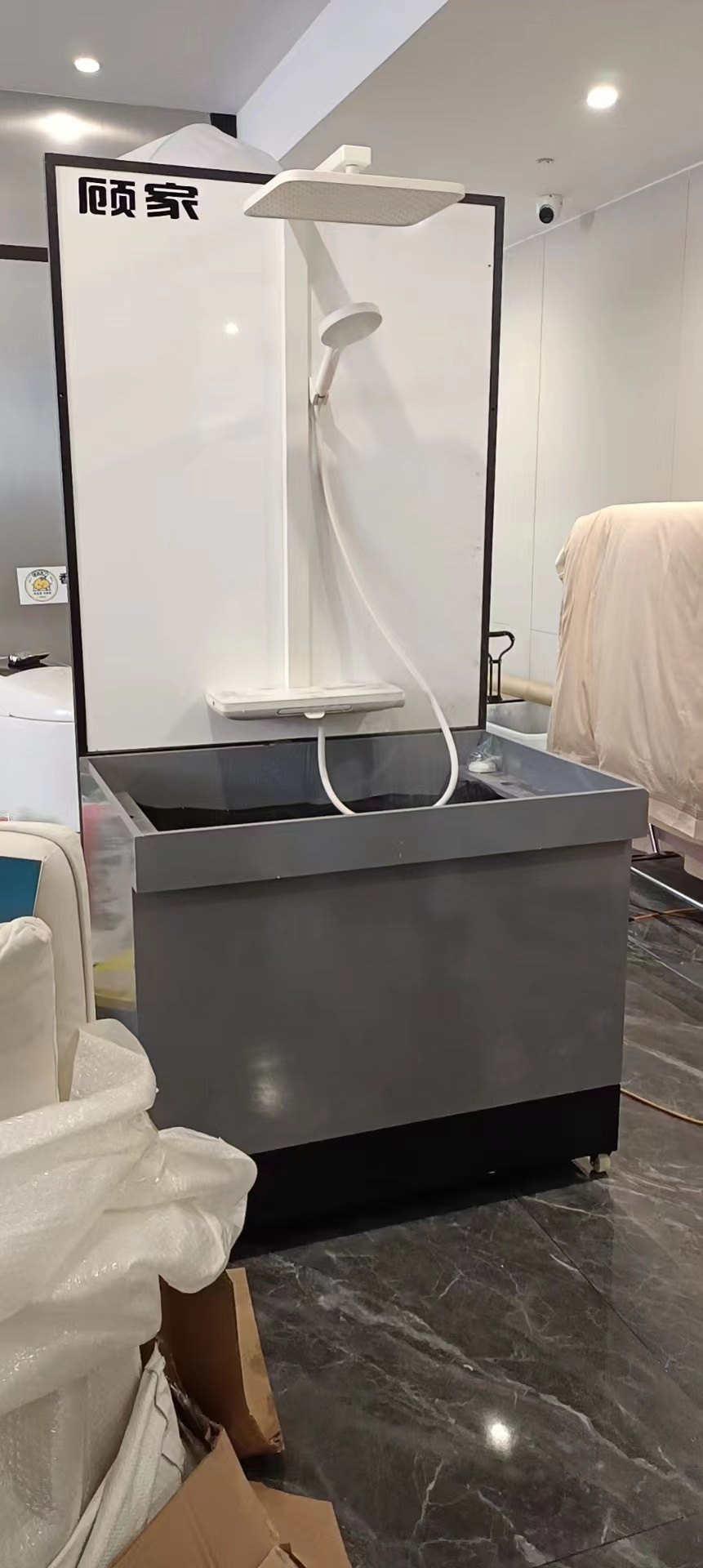 龙头花洒试水台自动循环用水龙头花洒卫浴店出水演示测试台