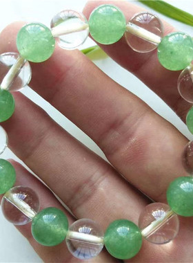 水晶组合手串绿东陵玉