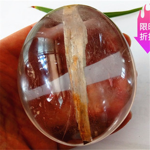 收藏级新款天然钛晶手把件独当一面钛晶挂件摆件送礼一柱擎天把玩