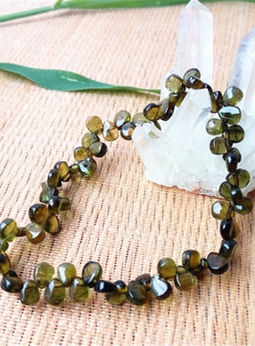 天然黄碧玺滴水手链流星雨公主