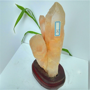 天然白水晶一柱擎天摆件东海白水晶柱晶簇原矿原石办公家居1.47KG