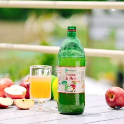 纯粹苹果汁！意大利美嘉利nfc整颗冷压苹果汁饮料0添加糖1L大容量