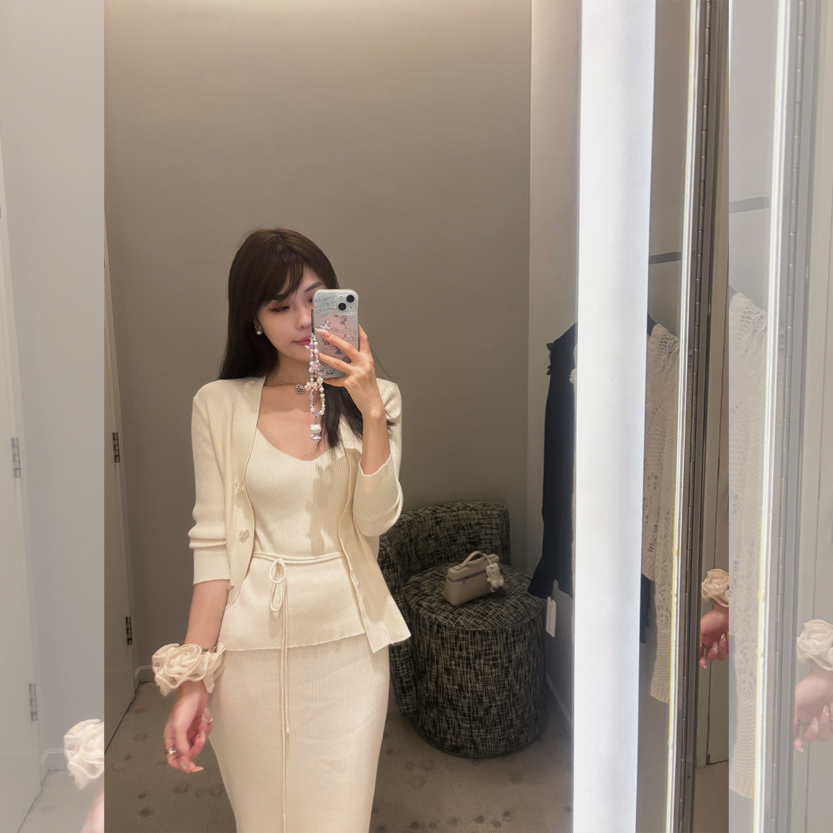 DUCHUNZI韩女三件套针织套装