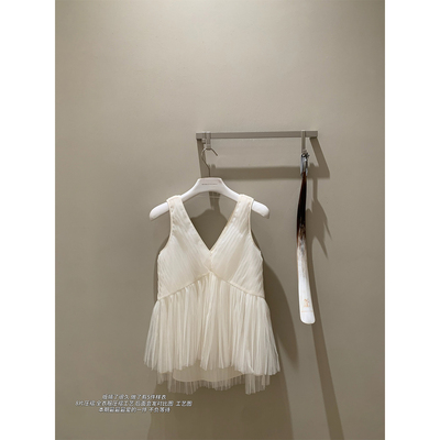 DUCHUNZIbc私服八片压褶纱上衣