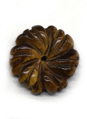 【茜茜珠饰】玉石水晶玛瑙宝石雕刻花朵diy手工玉簪步摇花瓣 15色