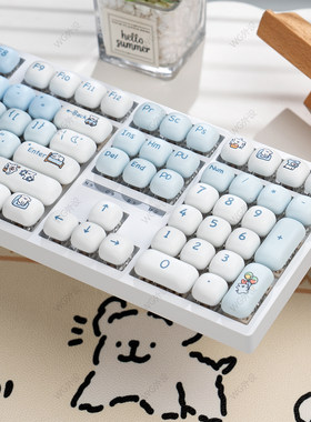 108键机械键盘三模RGB卡通