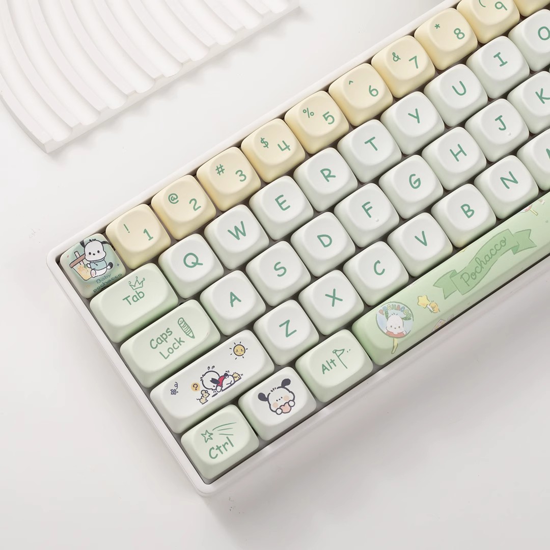 MOA帕恰狗键帽pbt材质热升华小方糖适合VGN98 RK75 98珂芝k75 ciy