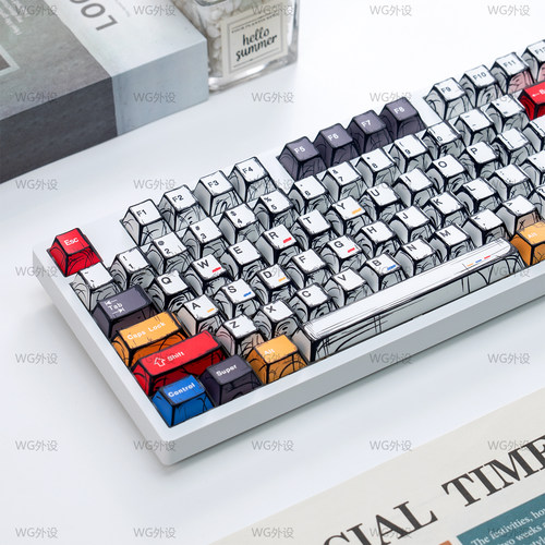机械键盘108键静音有线无线