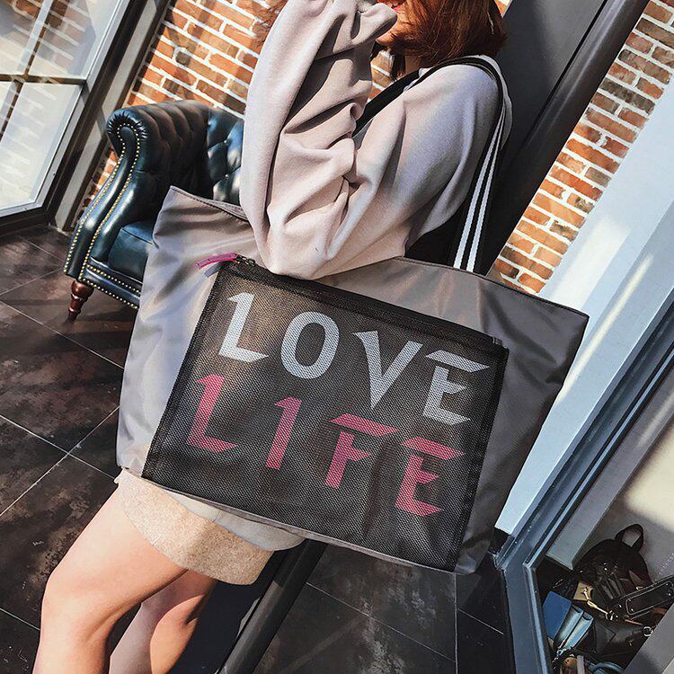 2019 Spring and summer new pattern letter Bag Bag Luggage bag Shopping bag One shoulder portable lady Bag Gym bagin the Leather/Lady bags/Men's bag, Ms. bags  category - from Buy2taobao.com to provide professional Taobao agent buy service