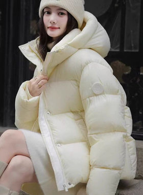 小个子加厚白鸭绒短款羽绒服女