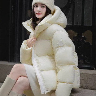 白鸭绒小个子雪山抗寒羽绒服女短款百搭加厚时尚学生新款潮牌外套