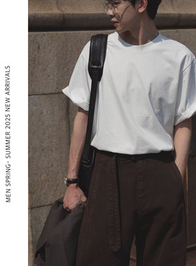 ELI【白术】凉感Sorona科技防晒透气吸湿纯棉休闲打底短袖白T春夏