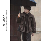 末雨 双门襟防风 ELI 鹅绒服短款 机能休闲保暖夹克外套冬