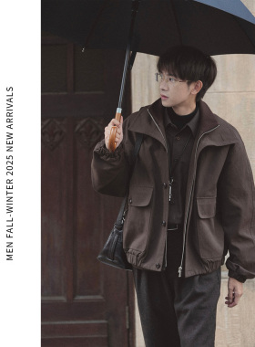 ELI【末雨】双门襟防风 90 鹅绒服短款机能休闲保暖夹克外套冬