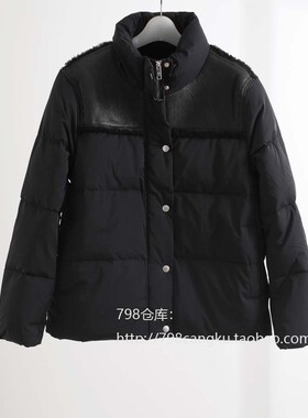 798仓库 11.14上新女款羊皮白鹅绒羽绒服2A23042
