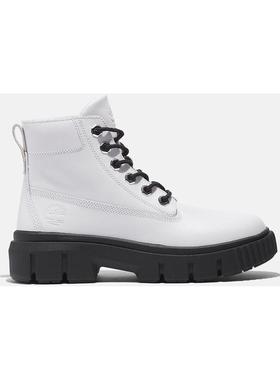 代购TIMBERLAND添柏岚女士马丁靴透气耐磨防滑轻便白色黑色鞋底