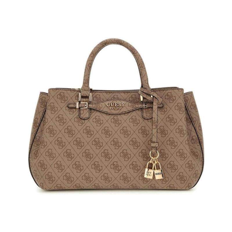 代购GUESS女士手提包日常使用轻便携带多隔层设计配饰挂件棕色,箱包皮具/热销女包/男包,手拿包,淘宝优惠券,粉丝福利购,淘宝优惠卷