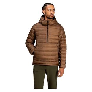 代购Mammut男士羽绒服保暖轻量防风保暖外套连帽长袖户外夹克